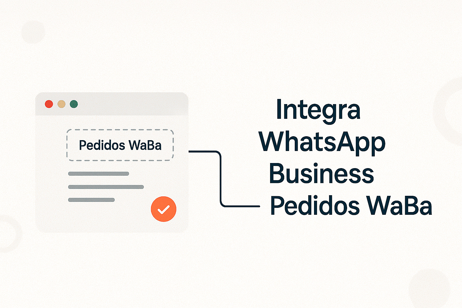 Integra WhatsApp Business Pedidos WaBa